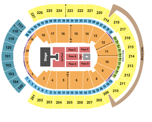 T-Mobile Arena Lainey Wilson Seating Chart